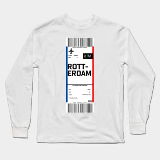 Boarding pass for Rotterdam Long Sleeve T-Shirt